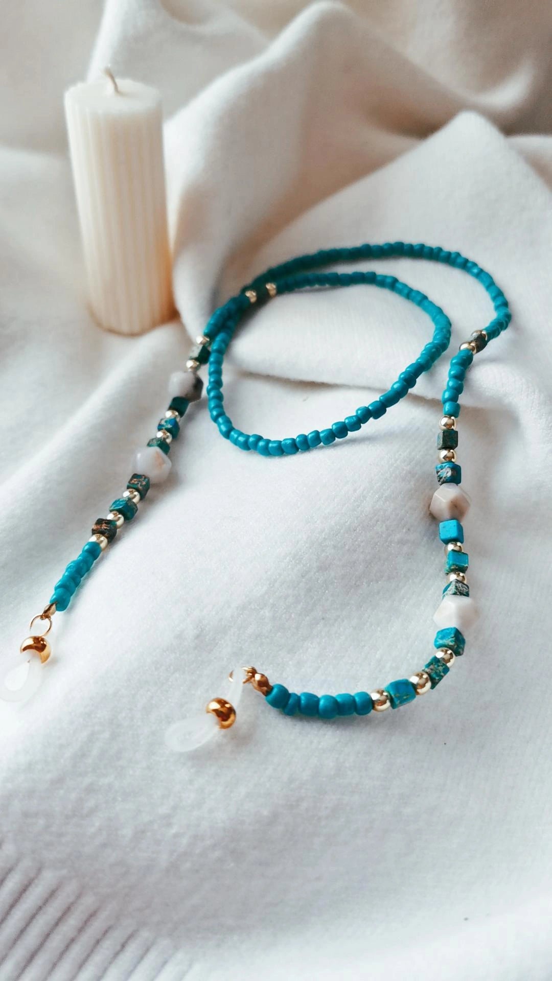 Turquoise eyewear straps
