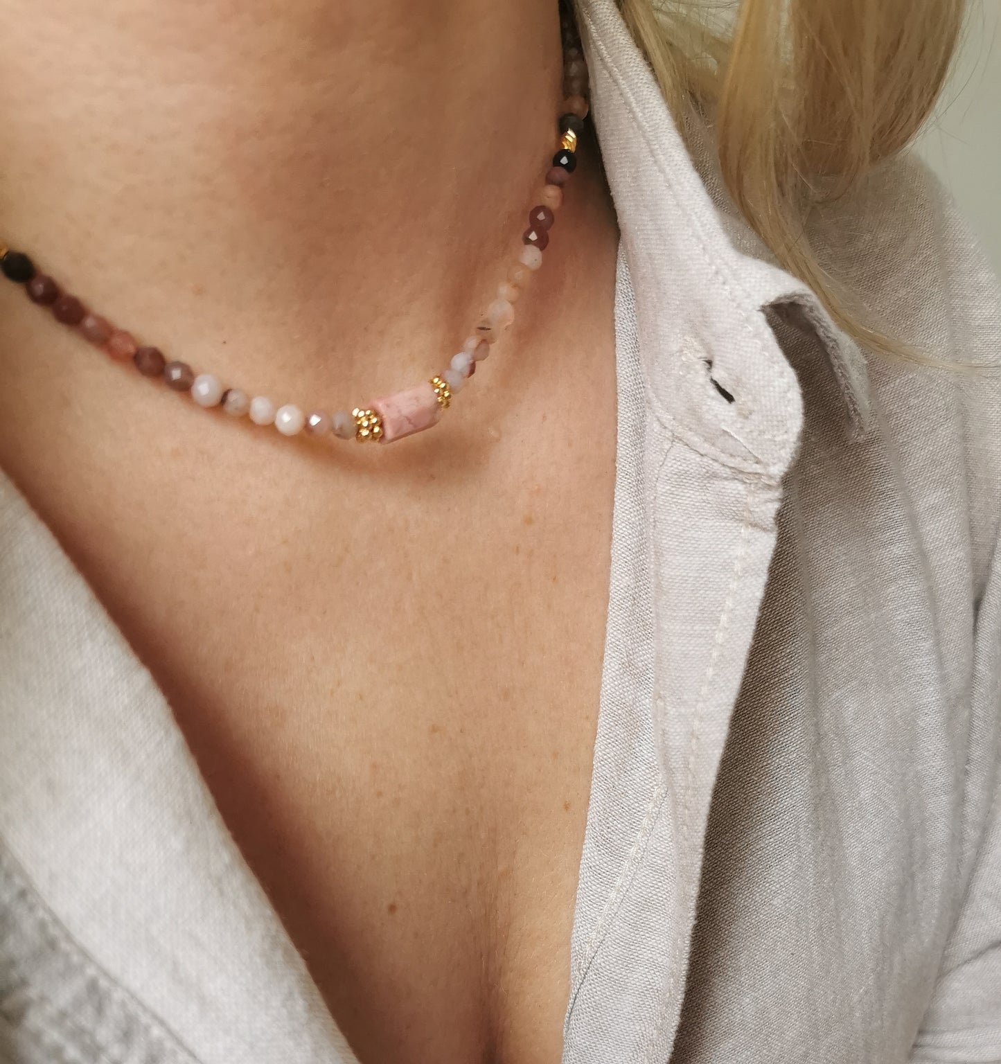 Agate Necklace Harmony