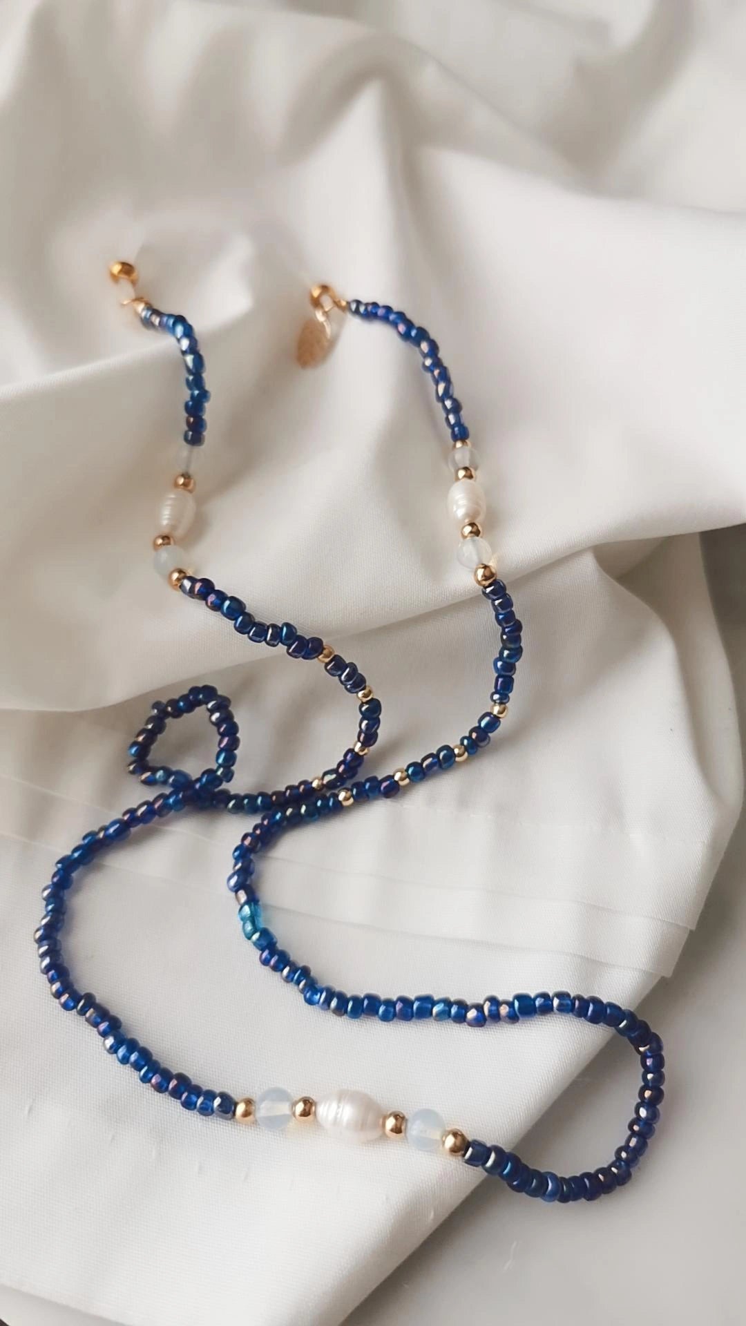 Blue eyewear straps