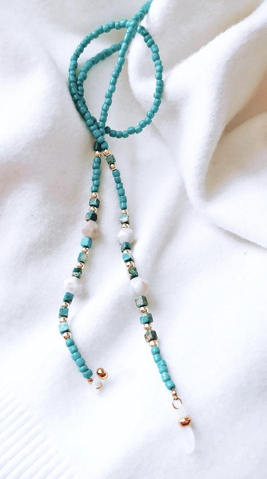 Turquoise eyewear straps