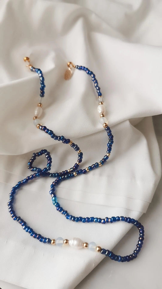 Blue eyewear straps