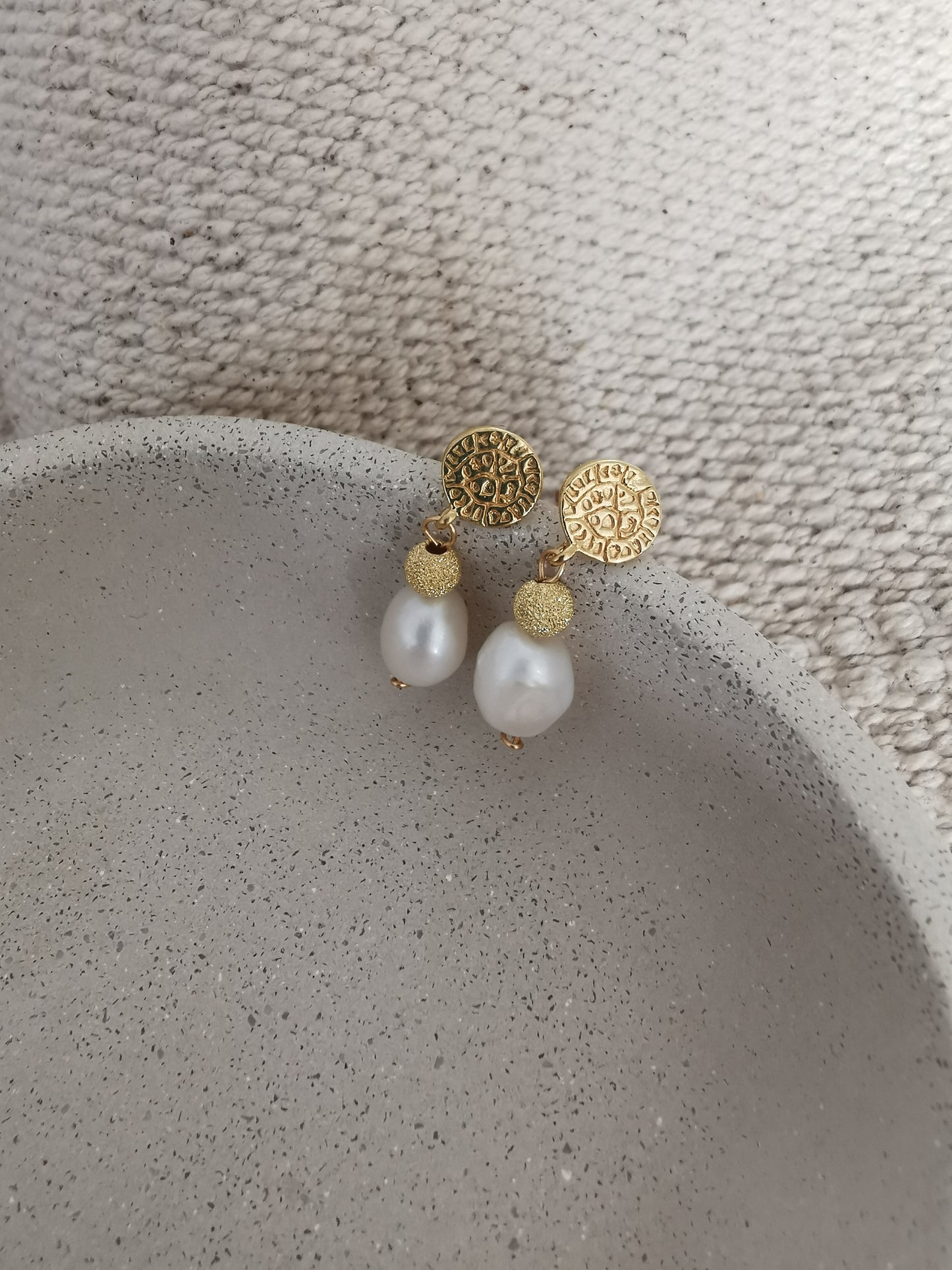 Pearl earrings